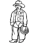 Wild West kleurplaat 23